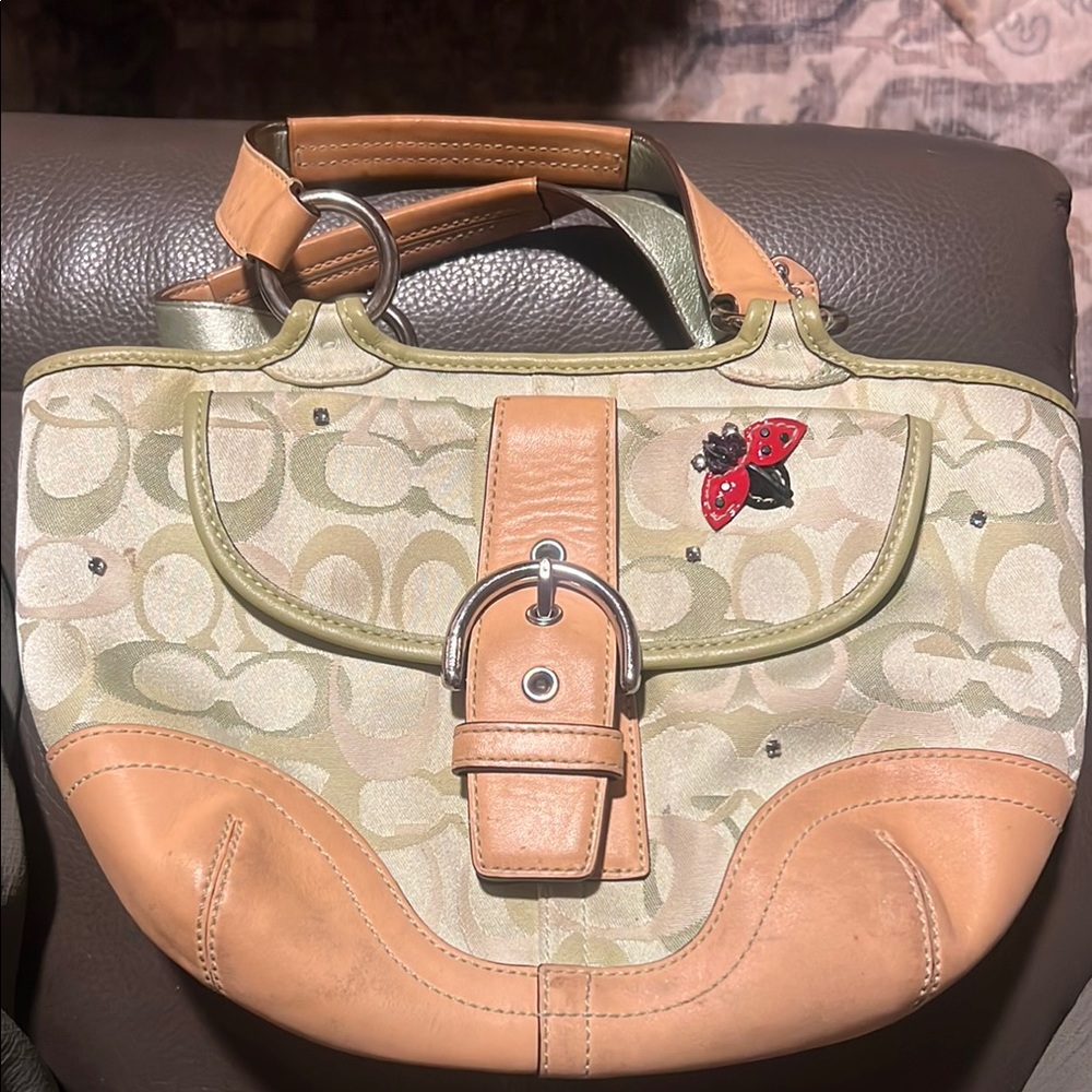 SOLD‼️‼️‼️Coach 2004 Limited Edition Green Lady bug Soho